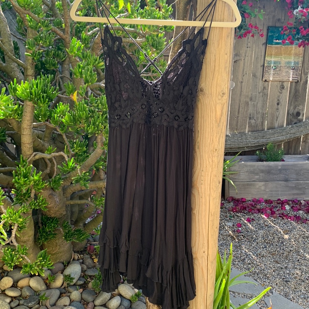 Free People sundress, black